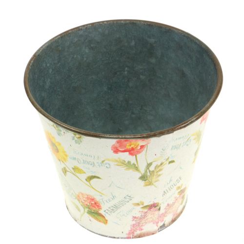 Floristik24 Plantpot met bloemmotief Ø13cm H10.5cm
