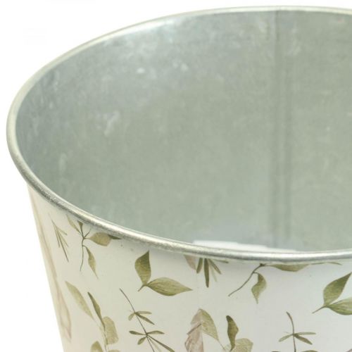 Floristik24 Bunny bloempot Pasen metalen cachepot Ø15,5cm H15cm