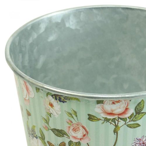 Floristik24 Bloempot rozen plantenbak metaal zomer Ø12cm H10,5cm