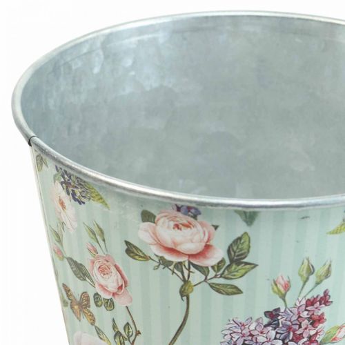 Floristik24 Bloempot rozen plantenbak metaal zomer Ø14cm H12.5cm