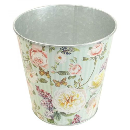 Bloempot rozen plantenbak metaal zomer Ø15,5cm H15cm