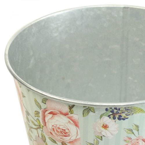 Floristik24 Bloempot rozen plantenbak metaal zomer Ø15,5cm H15cm