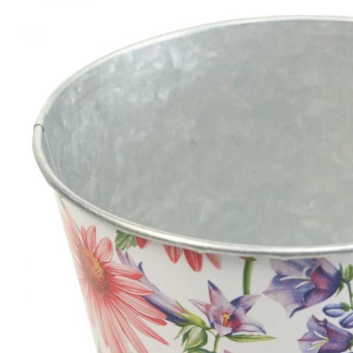 Floristik24 Bloempot voorjaarsdecoratie metaal sierpot Ø15,5cm H15cm