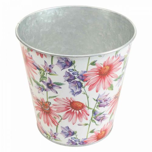 Floristik24 Bloempot voorjaarsdecoratie metaal sierpot Ø15,5cm H15cm