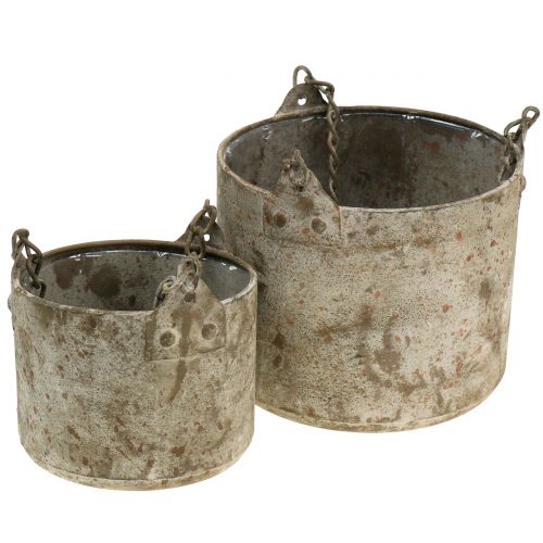 Floristik24 Sierpot om antiek op te hangen Ø10/14cm 2st