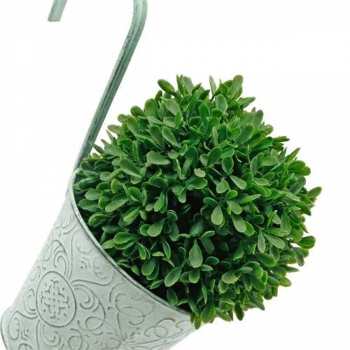 Floristik24 Bloempot om op te hangen vintage look plantenpot groen white wash Ø11.5cm