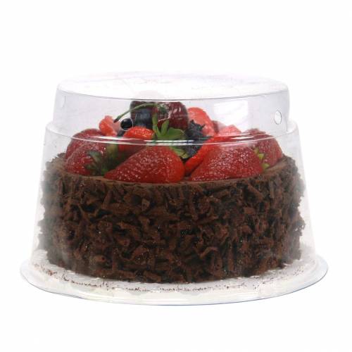 Floristik24 Kunst chocolade slagroomtaart Ø15cm H11.5cm