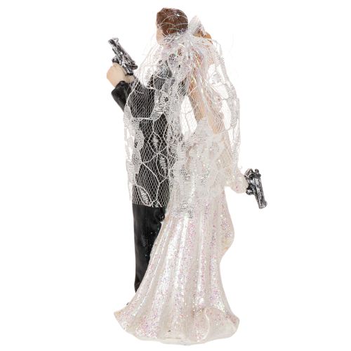 Taarttopper bruid en bruidegom 15,5 cm | Floristik24.nl