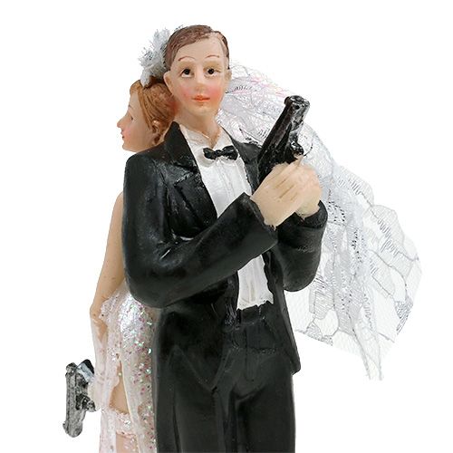 Artikel Taartfiguur bruid en bruidegom 15,5 cm
