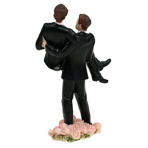 Floristik24 Taartfiguur mannelijk stel 13,5 cm