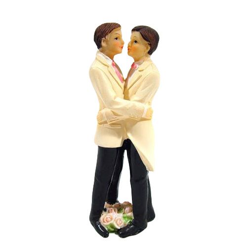 Floristik24 Taartfiguur mannelijk stel 12,5cm