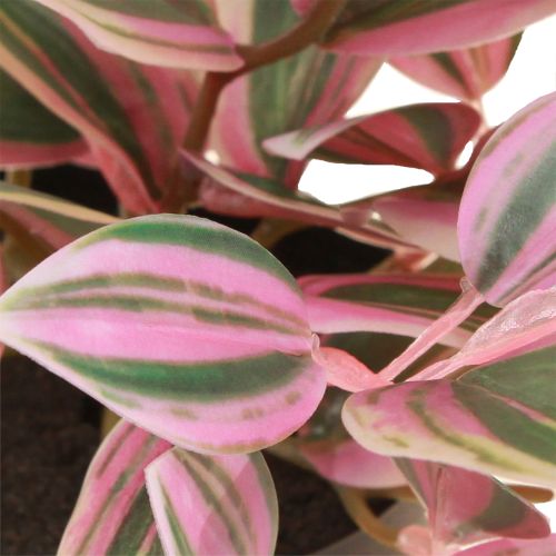 Artikel Tradescantia Groene kunstplant in pot H19,5cm 2st