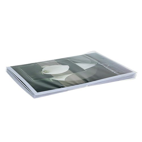 Floristik24 Rouwkaarten met Calla "In stille rouw" 5st