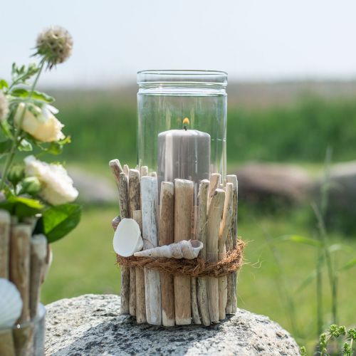 Floristik24 Driftwood Deco Driftwood Bundel Wit L15cm