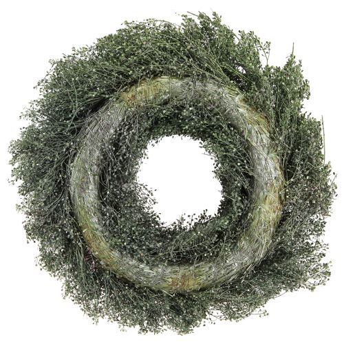 Artikel Droogbloemenkrans groen metallic lepidium decoratie Ø33cm