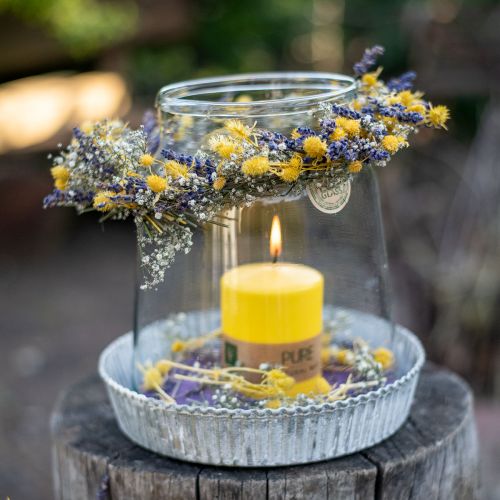 Artikel Droogbloemen gele droge distel aardbeidistel 100g