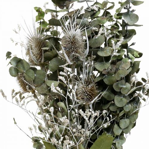 Boeket droogbloemen eucalyptus boeket distels 45-55cm 100g