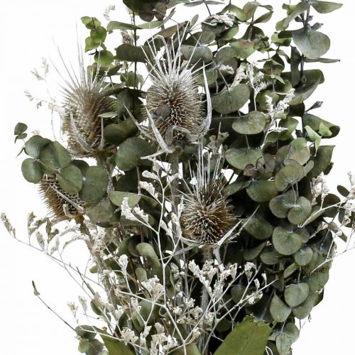 Artikel Boeket droogbloemen eucalyptus boeket distels 45-55cm 100g