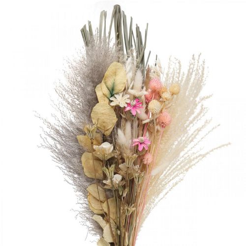 Floristik24 Boeket droogbloemen Boho Roze Gebleekte gedroogde decoratie 80cm 140g