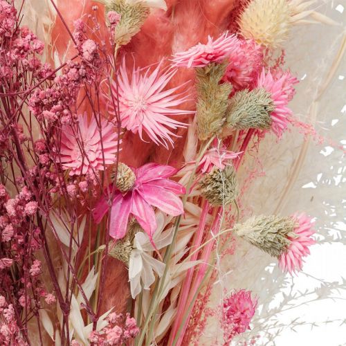 Floristik24 Boeket droogbloemen roze wit phalaris masterwort 80cm 160g