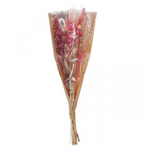 Floristik24 Boeket droogbloemen roze wit phalaris masterwort 80cm 160g