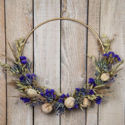 Floristik24 Boeket droogbloemen Boeket weidebloemen blauw H50cm 100g
