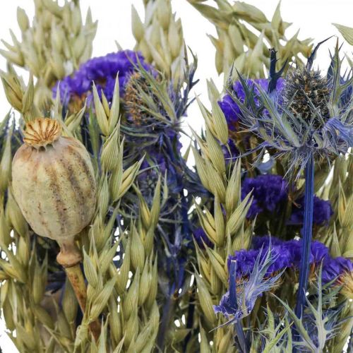 Floristik24 Boeket droogbloemen Boeket weidebloemen blauw H50cm 100g