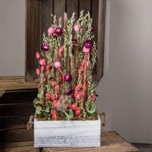 Artikel Boeket droogbloemen strobloemen graanpapaver capsule Phalaris zegge 55cm