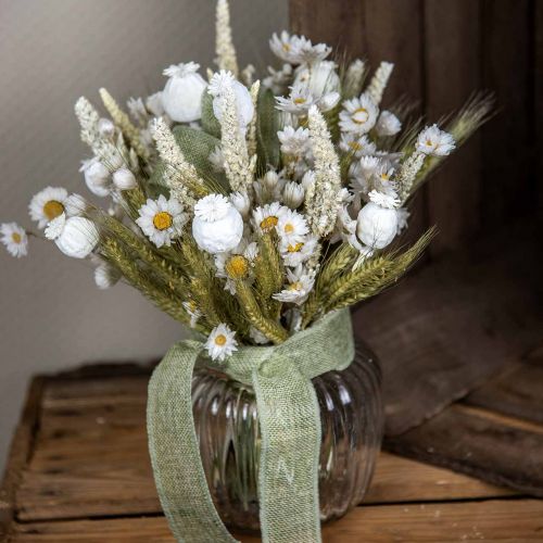 Floristik24 Boeket droogbloemen strobloemen graan papaver capsule droog gras 50cm