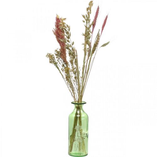Artikel Droogbloemen DIY set voor boeket roze droogbloemen 60cm