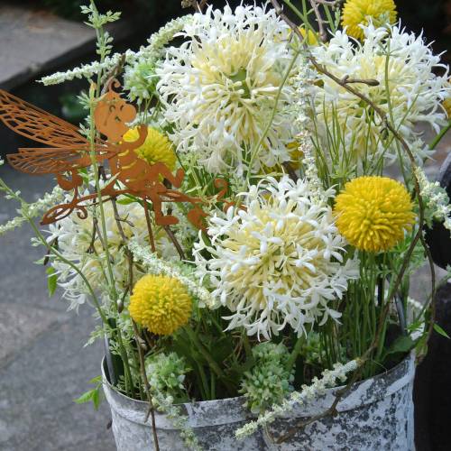Floristik24 Drumsticks Craspedia Gele Kunsttuin Bloem Zijden Bloemen 15st