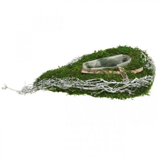 Floristik24 Planter drop moss, wijnstok herdenkingsbloemwerk 40x20cm