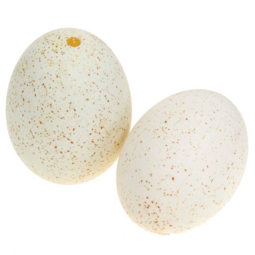 Kalkoen eieren naturel 6,5cm 10st