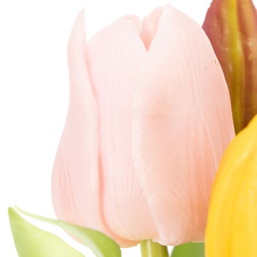 Artikel Kunstmatige tulpen, rustieke lentedecoratie voor elke tafelvaas, 30 cm, 7 stuks