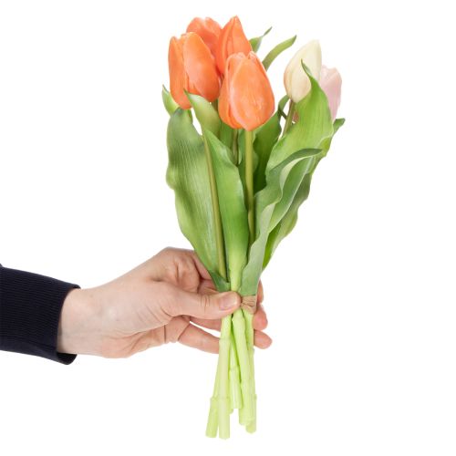 Artikel Kunstmatige tulpen voor lentedecoratie, woonkamer en keuken, met een levensechte uitstraling, 30 cm, 7 stuks