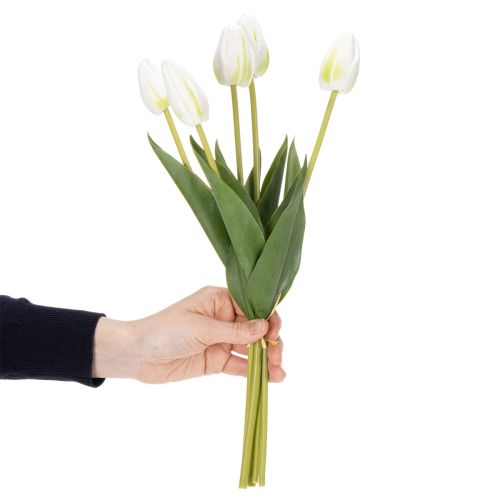 Artikel Decoratieve kunstmatige tulpen voor een stijlvol interieur, 40 cm, 5 stuks