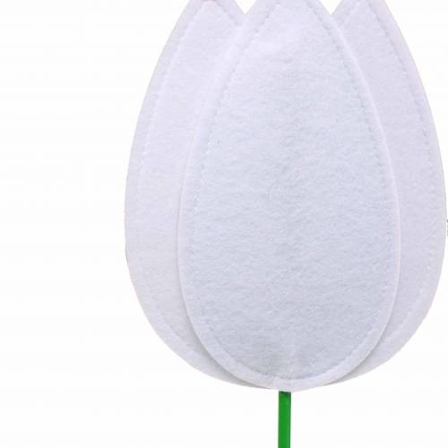 Floristik24 Vilten bloem tulp wit H88cm
