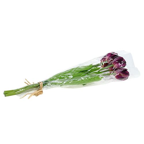 Floristik24 Tulpenboeket 43cm paars