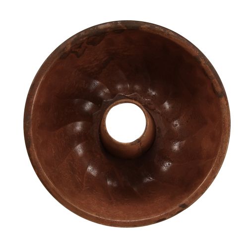 Floristik24 Plantenbak roest cakevorm keukendecoratie metaal Ø23cm H12cm