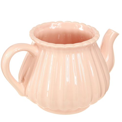 Artikel Plantenbak keramiek decoratieve theepot oranje geel 19,5×13,5×11cm 2 st