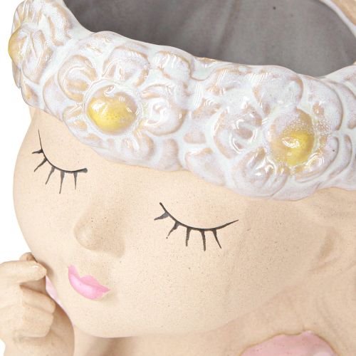 Artikel Bloempot Keramiek Dreaming Girl Assorti H19.5cm 2st