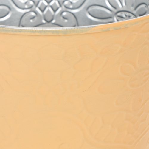 Artikel Metalen plantenbak, pasteloranje, Ø13,5 cm H12,5 cm