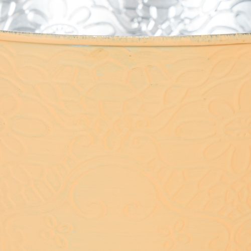 Artikel Metalen plantenbak, pasteloranje, Ø20cm H16cm