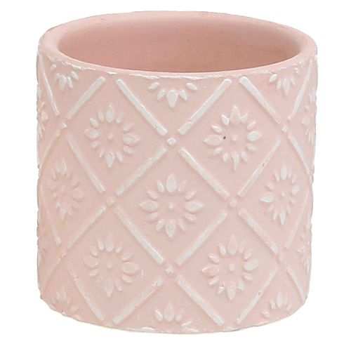 Floristik24 Planter met patroon roze Ø7cm H6.5cm 12st