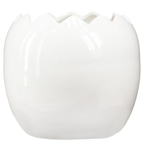 Artikel Plantenbak Paasei Groot Ei Keramiek Plantenpot Wit 20×18cm