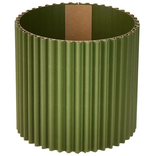 Artikel Bloempot van papier donkergroen Ø13cm H12cm 4 stuks