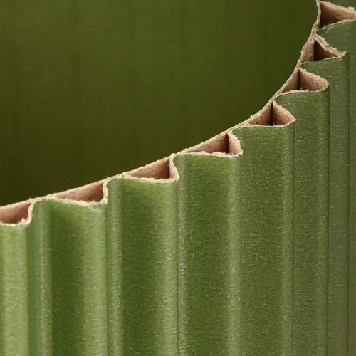 Artikel Bloempot van papier donkergroen Ø13cm H12cm 4 stuks