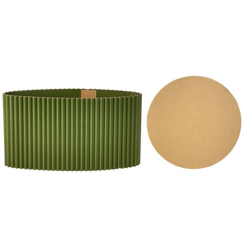 Artikel Plantenbak papier donkergroen bloempot Ø19cm H14cm 3 st