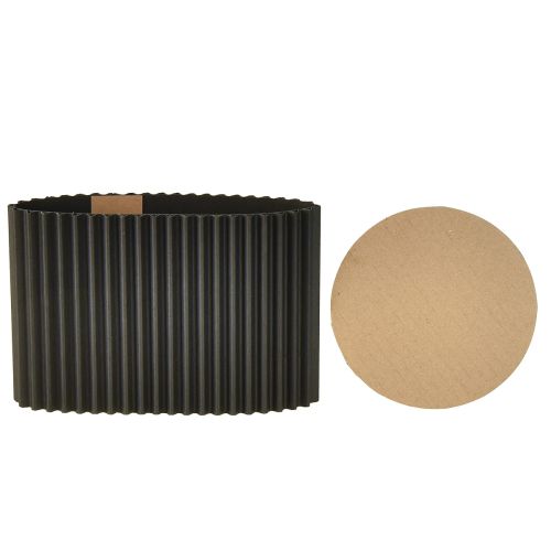 Artikel Bloempot Papier Zwart Ø13cm H12cm 4 stuks
