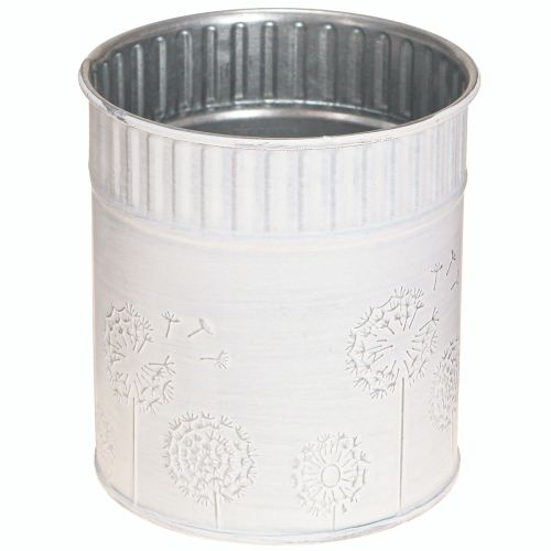 Plantenbak Paardenbloem Bloempot Wit Ø9,5cm H11cm
